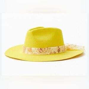 NEW Piper Felt Fedora Wyeth bright Yellow Women's Fashion Hat